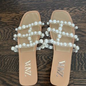 Zara Pearl Sandals